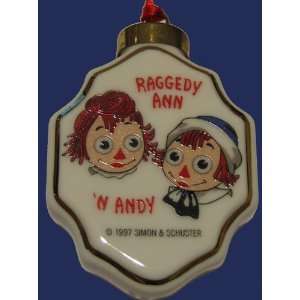  Toy Town Museum / Raggedy Ann & Andy Porcelain Ornament 
