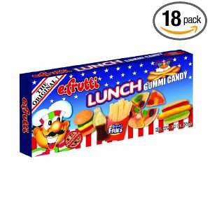 frutti Lunch Box Gummi Candy, 2.7 Ounce (Pack of 18)  