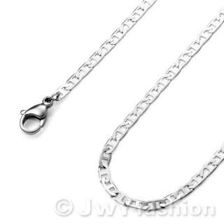 11 29 MENS Silver Stainless Steel Necklace Twist Chain vj740  