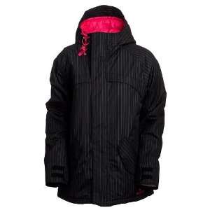     Womens True Black Gamine Pinstripe Print, S