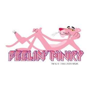  Reclining Pink Panther Behind Feeling Pinky Logo Round 