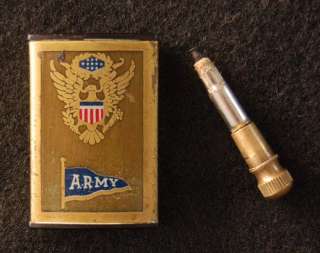   Circa 1930’s Match Kin “Army” Flint Striker Lighter  