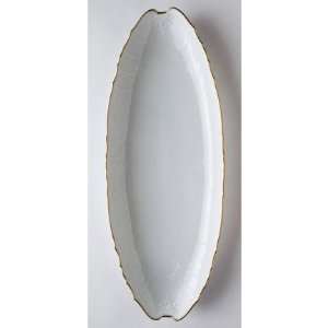  Anna Weatherley Simply Anna Gold 10.5 Oval Fish Platter 