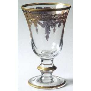  Arte Italica Vetro Gold Wine Glass, Crystal Tableware 