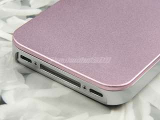   Pink Hard Case Cover for Apple iPhone 4 4G 4S + Free Screen Film & Pen
