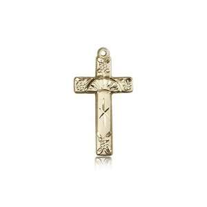  14kt Gold Cross Medal Jewelry