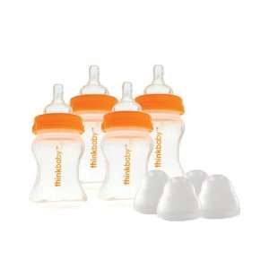  thinkbaby BPA Free, Baby Bottles Twin Pack, 5oz, 2 pack, 4 bottles 