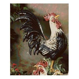  Intrada CAM9220 Rooster Black And White 22 Inch H