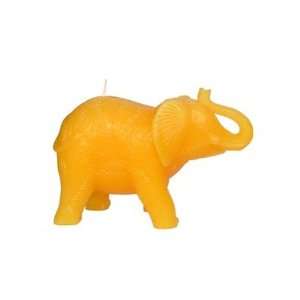  Elephant Candle in Golden Yellow