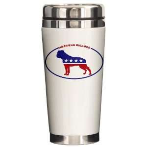  American Bulldog Political Political Ceramic Travel Mug by 