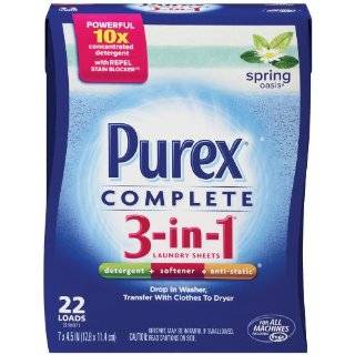  Purex Complete 3 in 1 Spring Oasis, 20 Count Boxes Health 