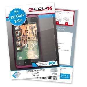  2 x atFoliX FX Clear Invisible screen protector for HTC 
