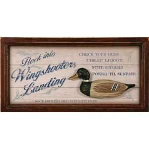 Rivers Edge Small Wingshooters Landing 3D Pub Sign 