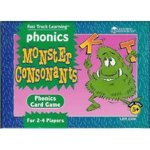  Monster Consonants Phonics Card Game Toys & Games
