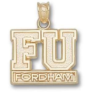  Fordham University FU Fordham Pendant (Gold Plated 