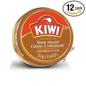  Kiwi Shoe Polish, Tan, 32g (Pack of 12) Health & Personal 