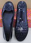 New Tory Burch JELLY Rubber Flat shoes ROYAL NAVY sz 7