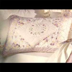   cotton, Veronica Pillow Sham Lavender Flowers 20 x 26