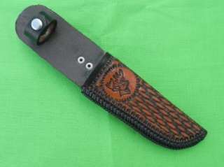 Custom Made Leather Sheath Scabbard for Hunting Fighting Knife  