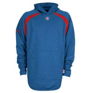 New Majestic Chicago Cubs Mens Hooded Therma Base Tech Pocket Fleece 