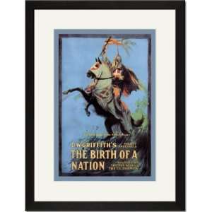   Black Framed/Matted Print 17x23, The Birth of a Nation