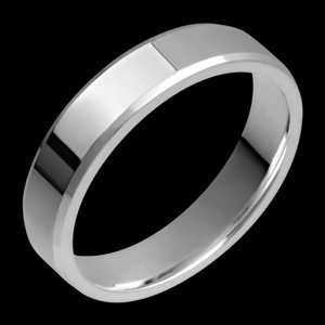  Classy   size 10.25 Titanium Ring with Bevelled Edges 