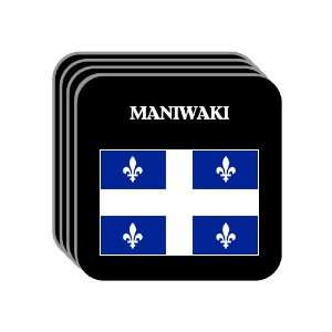  Quebec   MANIWAKI Set of 4 Mini Mousepad Coasters 