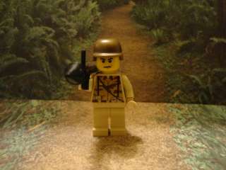 custom lego minifig military ARMY with brickarms weapons new  