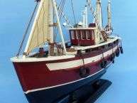 Castaway 18 Scale Fishing Boat Replica Nautical Decor  
