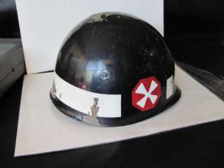 Pacific theater helmet liner U.S military WW2 well marked for MP 8th 