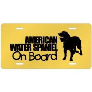  New  American Water Spaniel On Board  License Plate Dog 