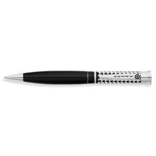 Franklin Covey Harrisburg, Ballpoint Pen, Black Lacquer Hounds Tooth 