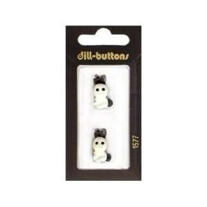    Dill Buttons 20mm Shank Bunny White 2 pc (6 Pack)