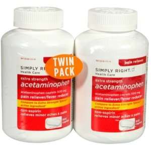  Simply Right (Members Mark) Extra Strength Acetaminophen 