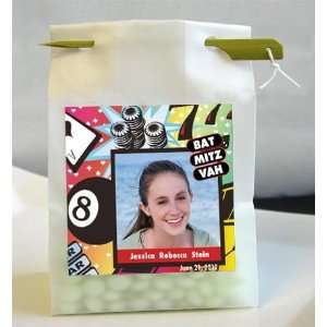 Bat Mitzvah Casino Photo Personalized Favor Bags & Candy