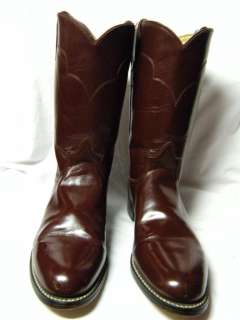 Tony Lama Ropers Ladies Cowboy Boots Size 8 A Black Cherry Color 