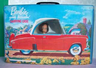 Vtg Barbie doll GOES TRAVELING carrying case ExcCond  
