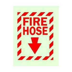 Sign,14x10,fire Hose   BRADY  Industrial & Scientific
