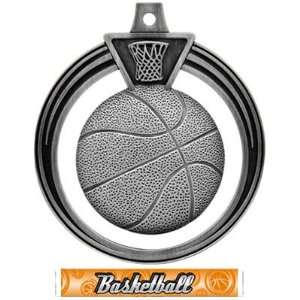  Hasty Awards, 2.5 Eclipse Custom Basketball Medals SILVER MEDAL 
