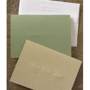   Personalized Stationery   Eco Friendly Papers   Embossed Foldnotes