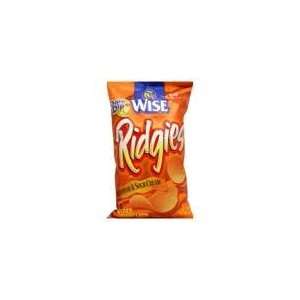 Wise Potato Chips   Ridgies Cheddar & Sour Cream 7.75oz 12pack