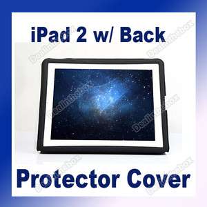 PU Leather protector Cover Case Stand For iPad 2 W/Back  
