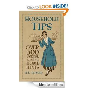 Household Tips Over 300 Useful and Valuable Home Hints A L Fowler 