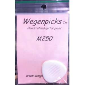  Michel Wegen Picks M250 Mandolin Picks, White, 1 Per Pack 