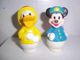 Vintage Fisher Price Disney Little People ~ Mickey Mouse & Donald Duck 