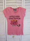 Junk Food Little Miss Chatterbox Pink Shirt Large L Womens Shirt