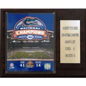  NCAA Football Florida 2006 Football Champions Plaque