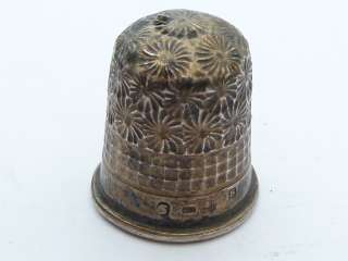 Vintage Hallmarked 925 Sterling Silver Thimble 3.3g  