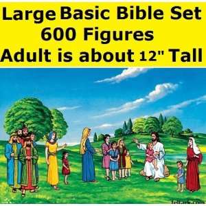  600 Piece Large Basic Bible Felt Figures Set for Flannel Board 