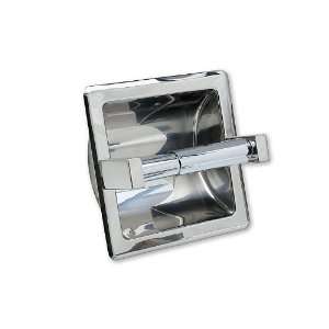  Recessed Toilet Paper Dispenser, Single Roll , Polished 